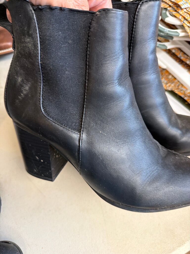 Black Heeled Ankle Boots