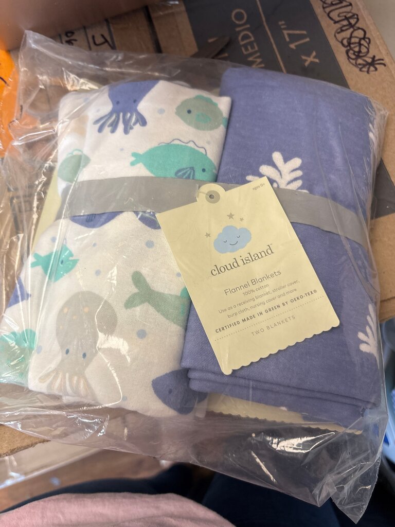Cloud Island Flannel Blankets