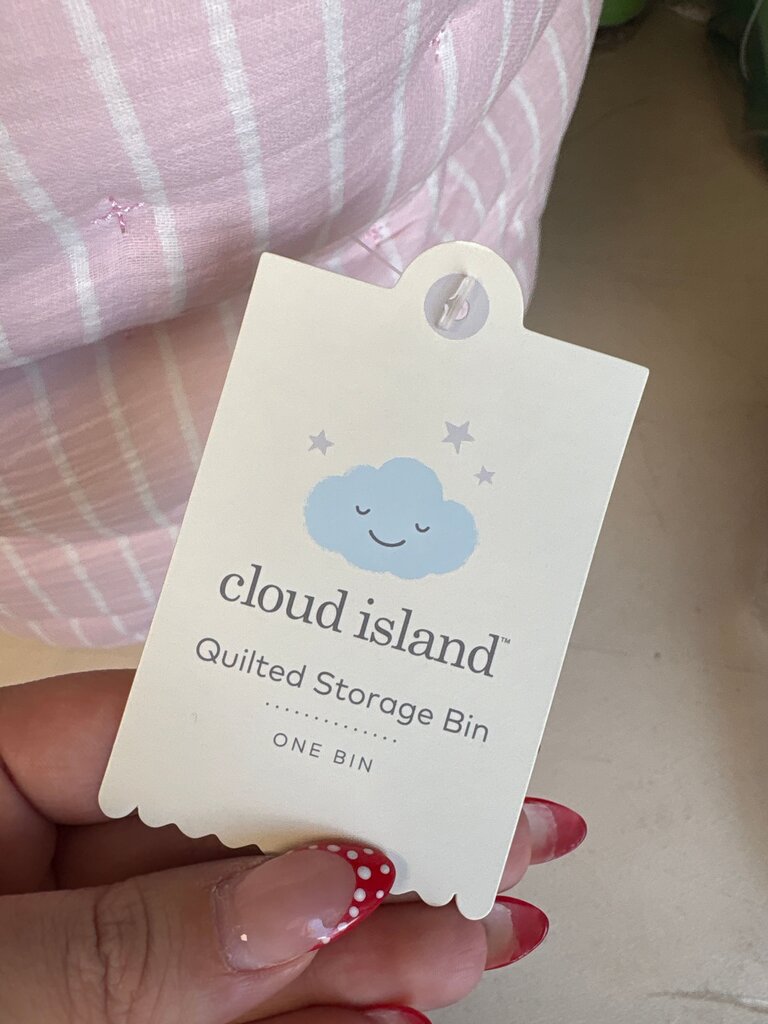 cloud island Quilted Storage Bin