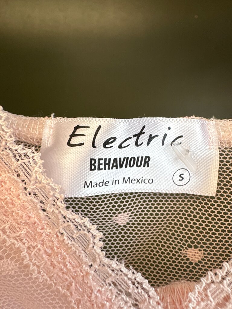 Electric Behaviour Pink Lace Camisole