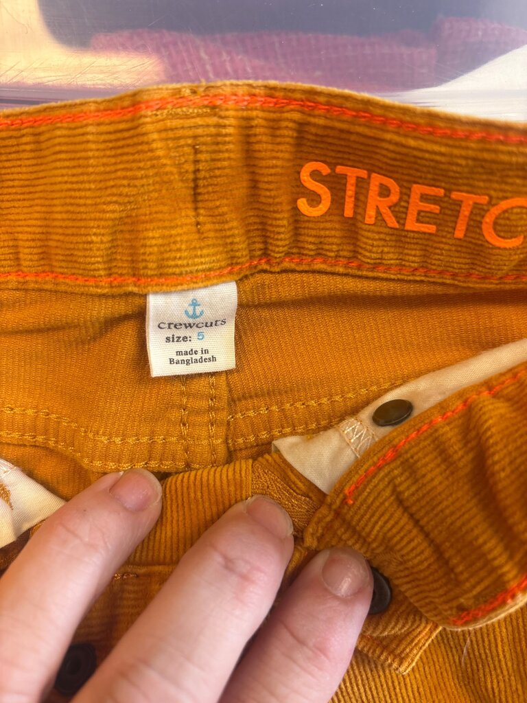 Crewcuts Yellow Corduroy Pants