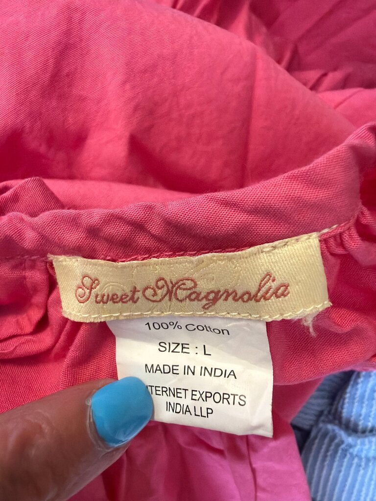 Sweet Magnolia Pink Cotton Dress