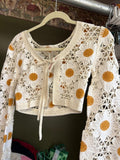 Crochet Floral Crop Top