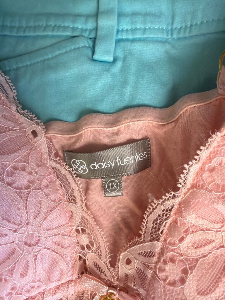 Daisy Fuentes Lace Overlay Sleep Top