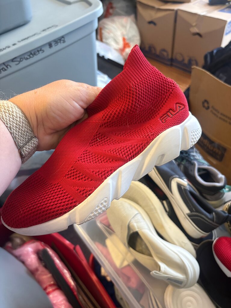 Fila Red Slip-On Athletic Shoes