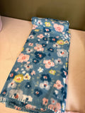 Floral Print Fleece Blanket