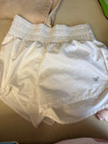 Women's White Athletic Shorts