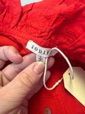 JODIFL Red Button-Up Shirt