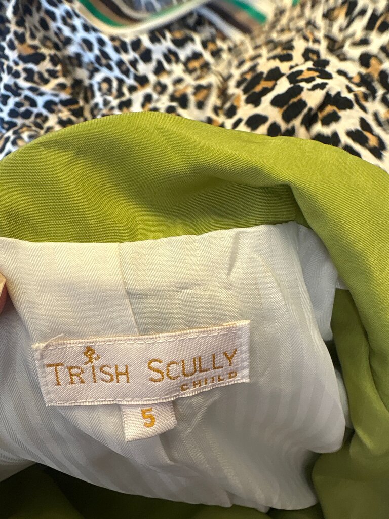 Trish Scully Child Green Blazer with Flower Detail