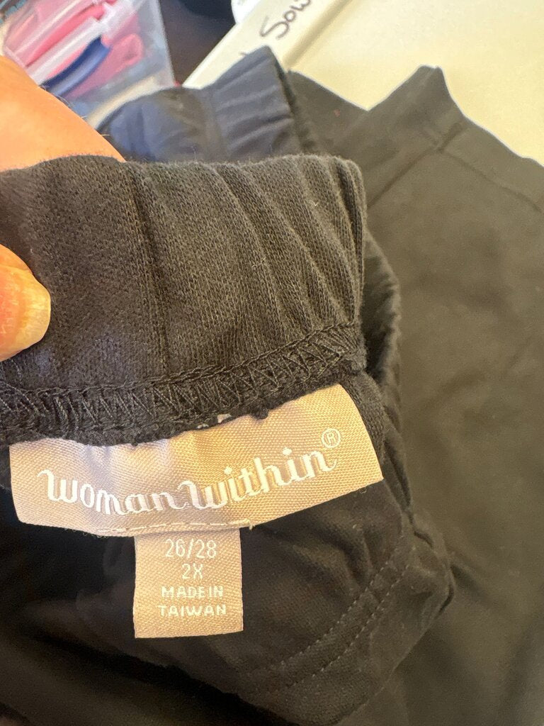 Woman Within Plus Size Black Pants