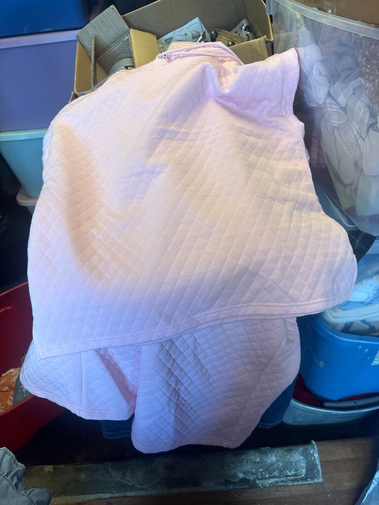 Lovely Melody Pink Quilted Hoodie