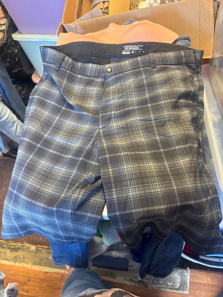 Nike Golf Performance Dri-Fit Plaid Shorts