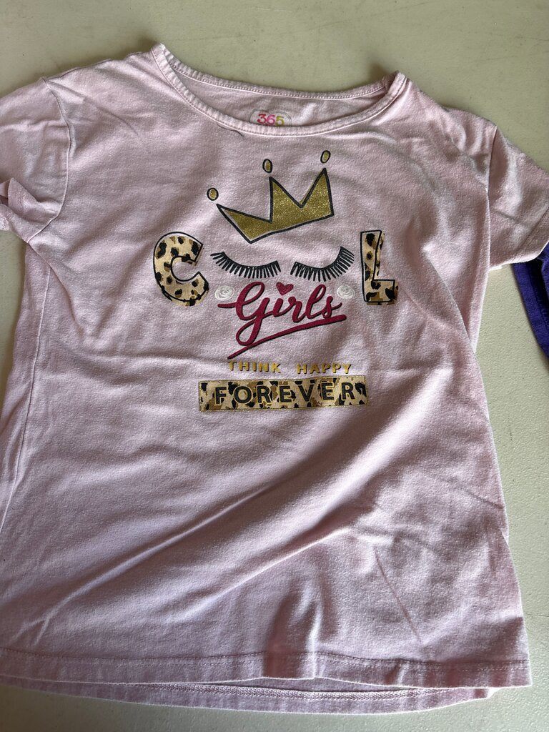 Girls Pink Graphic T-Shirt