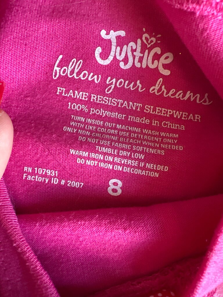 Justice Pink Long Sleeve T-Shirt