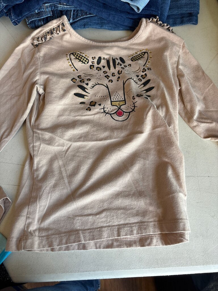 365 Kids Long Sleeve Leopard Print Top