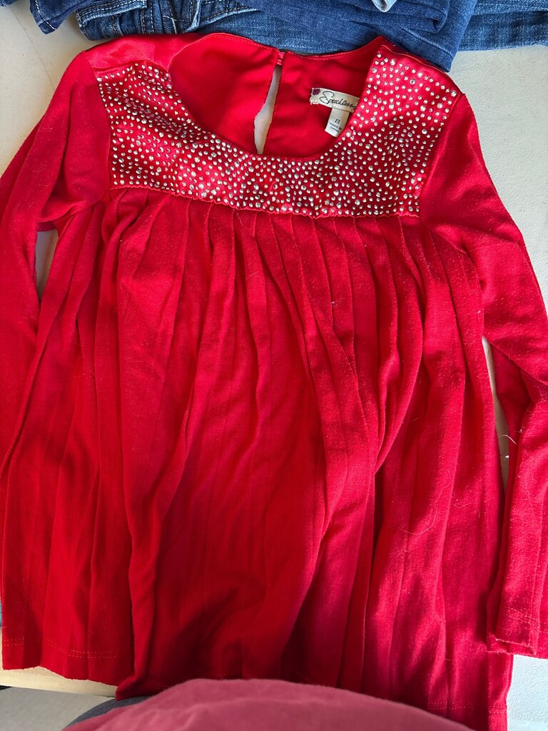 Speechless Red Long Sleeve Top