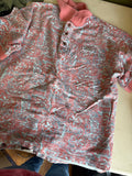 Orvis Floral Pattern Polo Shirt