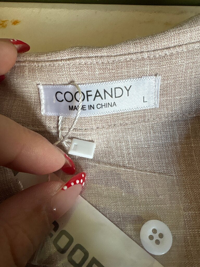 Coofandy Short Sleeve Button-Up Shirt