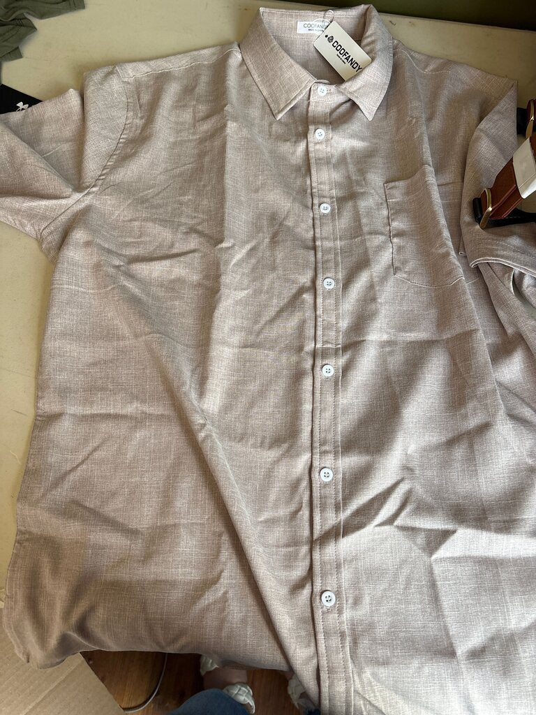 Coofandy Short Sleeve Button-Up Shirt
