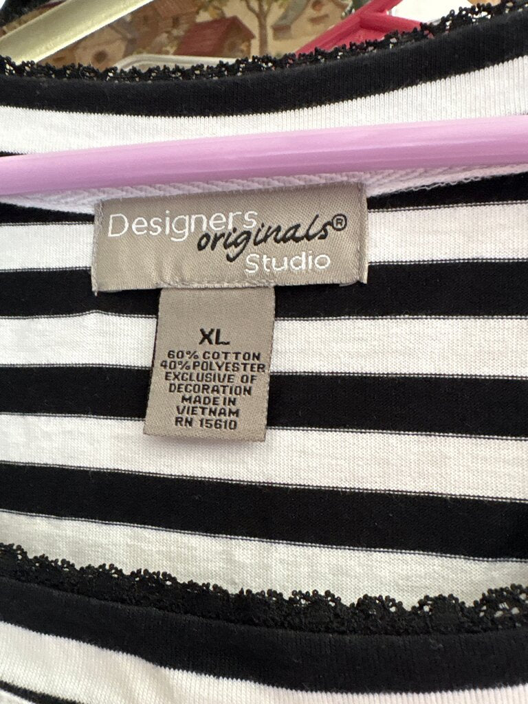 Women's Striped Short Sleeve Top