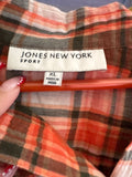 Jones New York Sport Plaid Button-Up Shirt