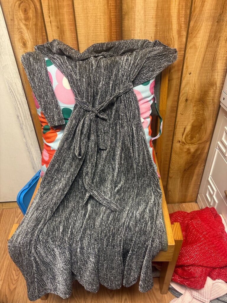 Sandra Darren Black Silver Dress