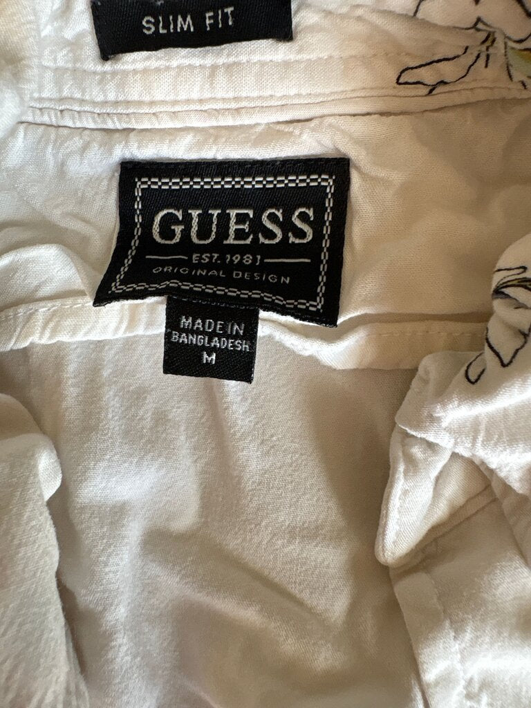 Guess Slim Fit Shirt with Bird Embroidery
