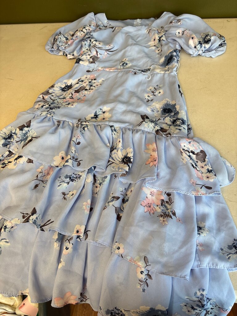 Floral Ruffle Dress by Rare Editions