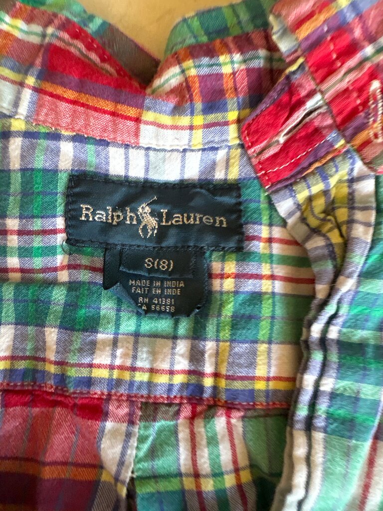 Ralph Lauren Girls' Plaid Button-Up Shirt