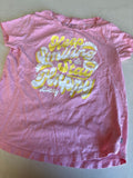 Lucky Brand Pink T-Shirt with Positive Message