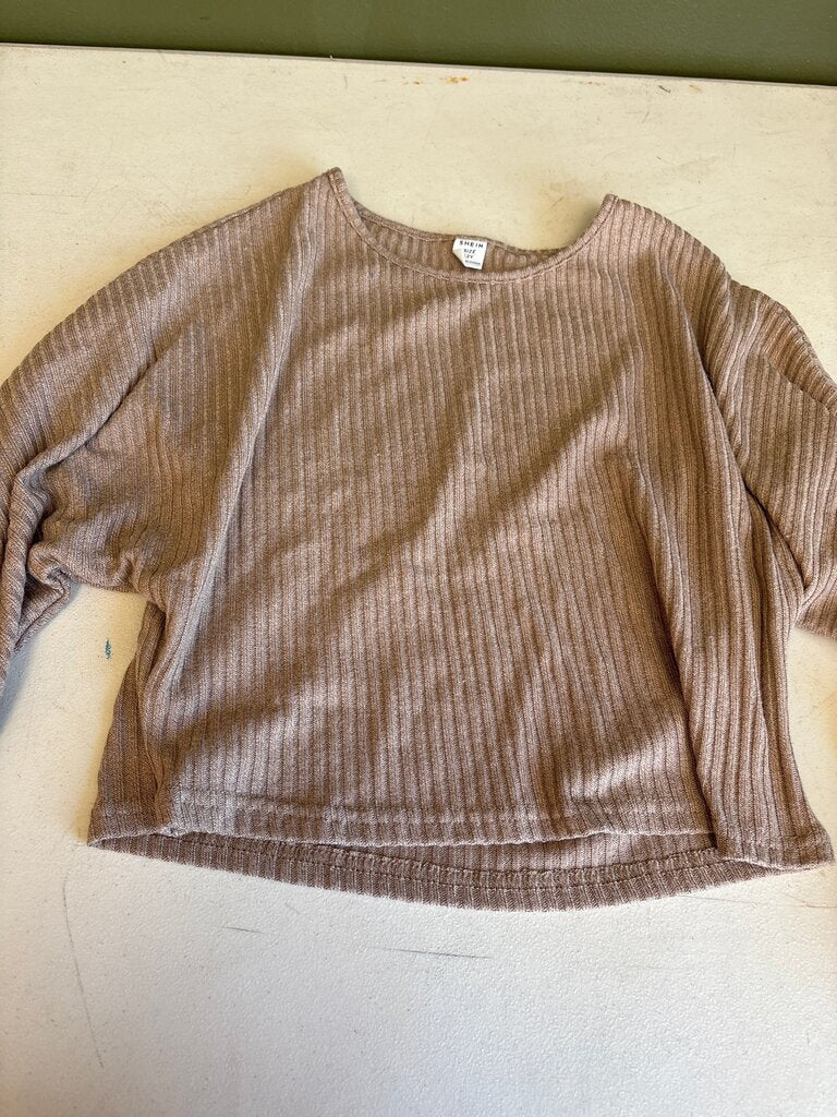 SHEIN Ribbed Long Sleeve Top