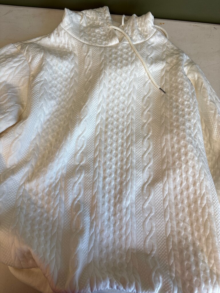 Cozy White Mock Neck Sweater