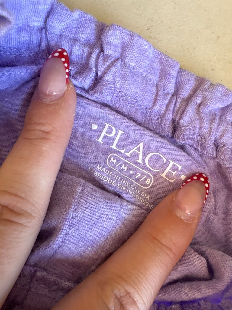 Purple Off-Shoulder Baby Top
