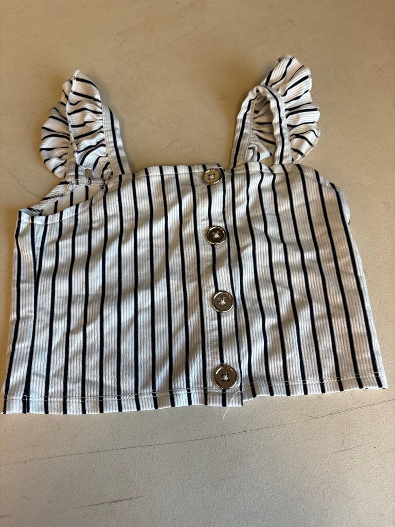 Rare Editions Striped Crop Top