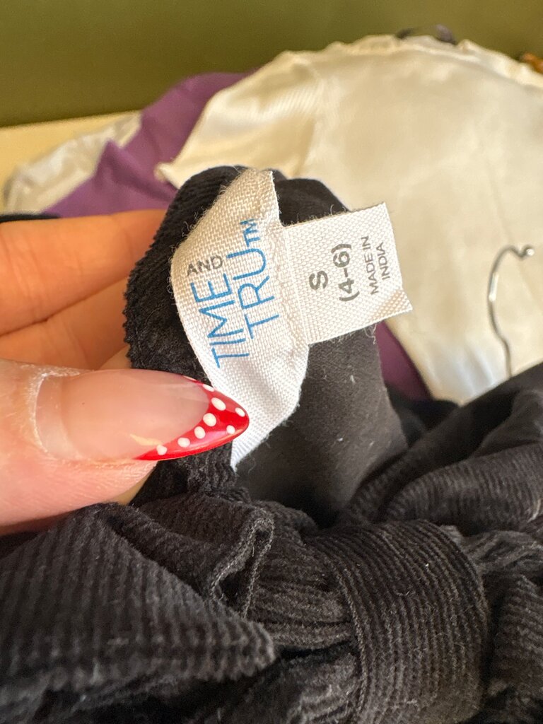 Time and True Black Corduroy Dress