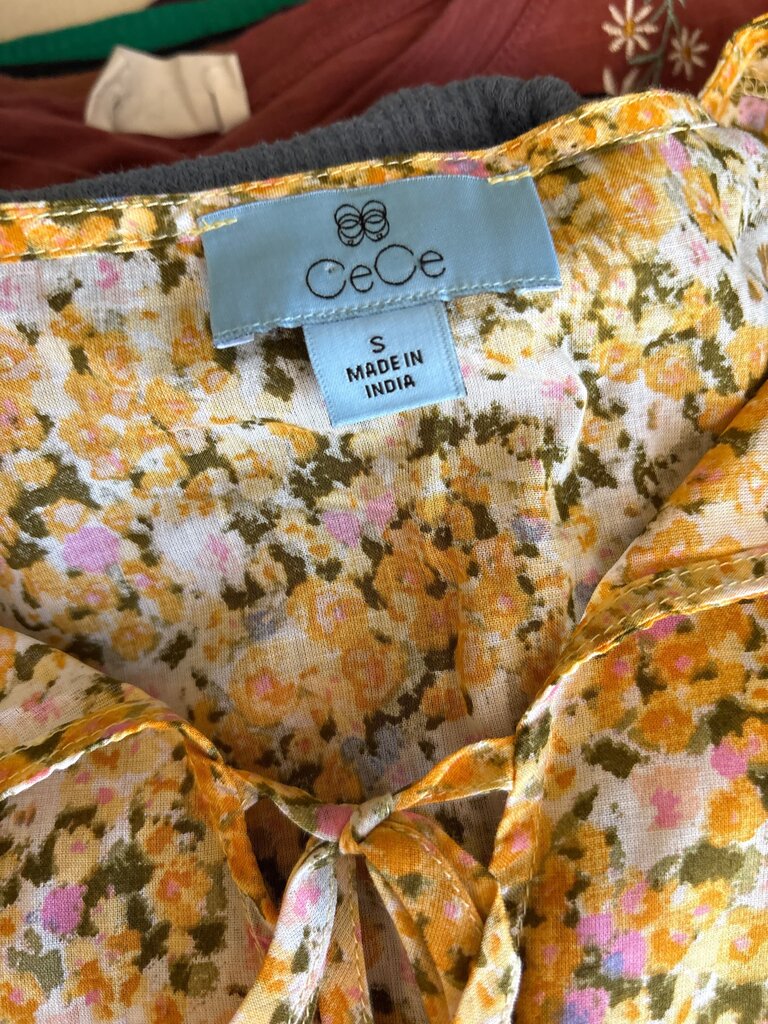 CeCe Floral Print Top