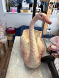 Vintage Pink Swan Planter