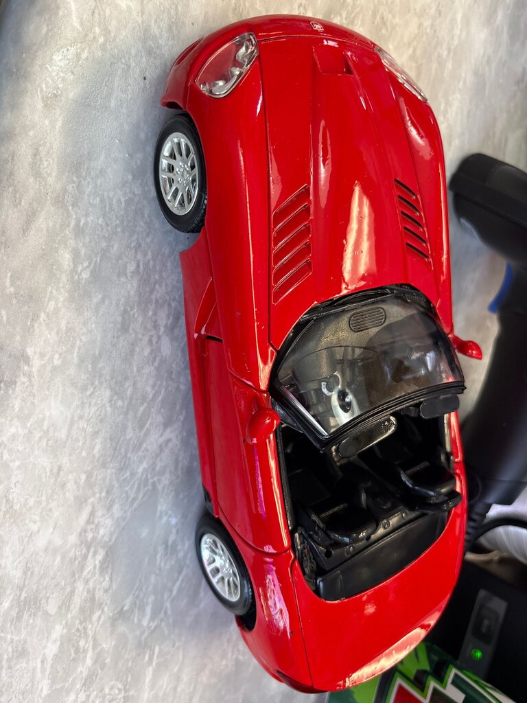 Red Diecast Sports Car Toy