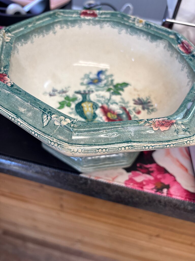Vintage Decorative Serving Bowl