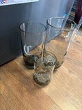 Set of Decorative Etched Glassware