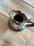 Antique Iridescent Glass Pitcher