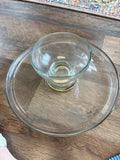 Glass Serving Bowl and Plate Set