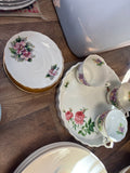 Vintage Floral Teacup and Saucer Set