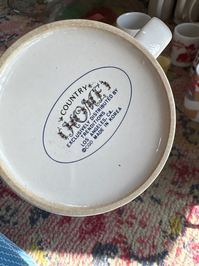 Country Home Decorative Mug Set