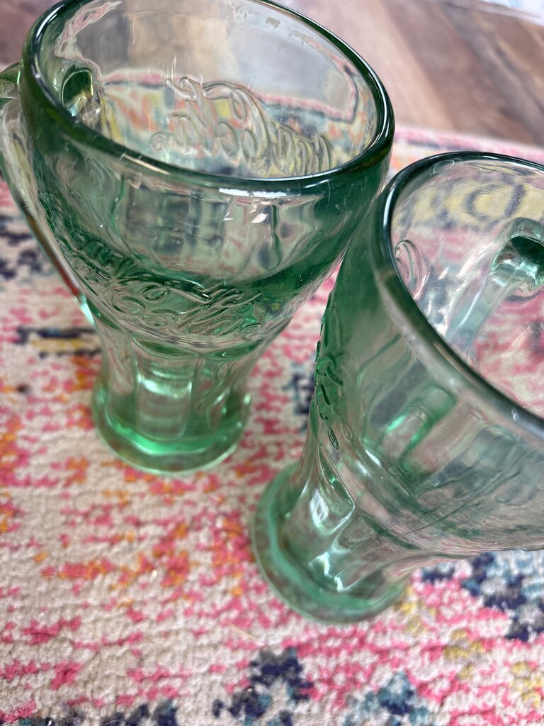 Green Coca-Cola Glasses