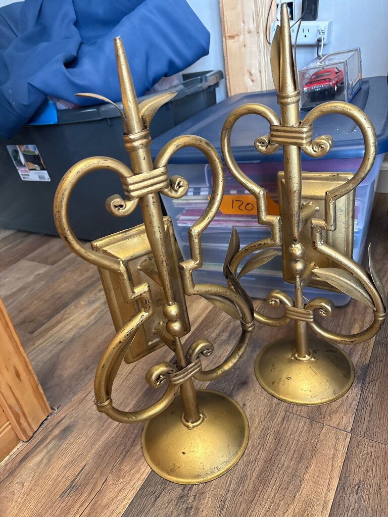 Gold Decorative Candle Holders