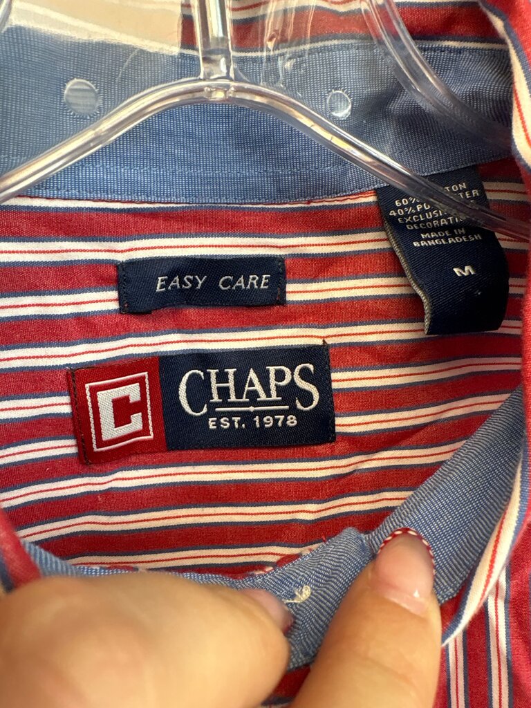Chaps Easy Care Striped Button-Up Shirt