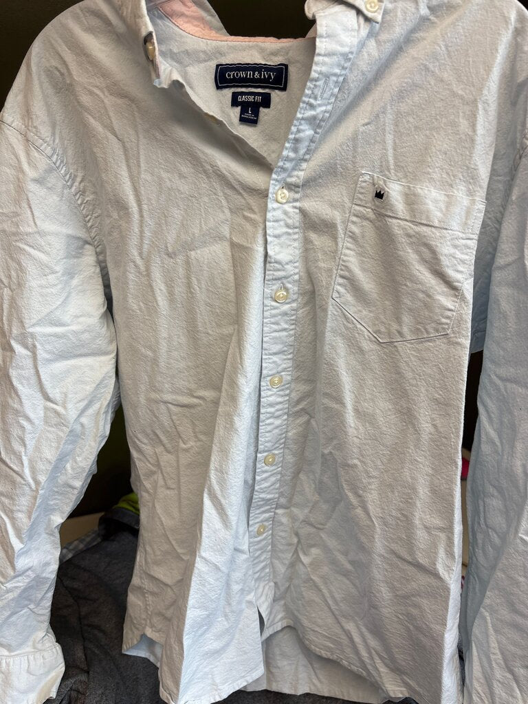 Crown & Ivy Classic Fit Button-Up Shirt
