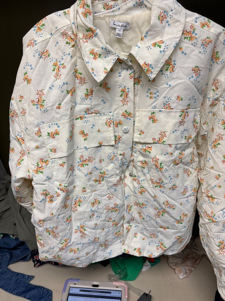 Floral Print Button-Up Shirt