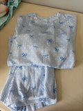 Girls' Blue Polka Dot Pajama Set